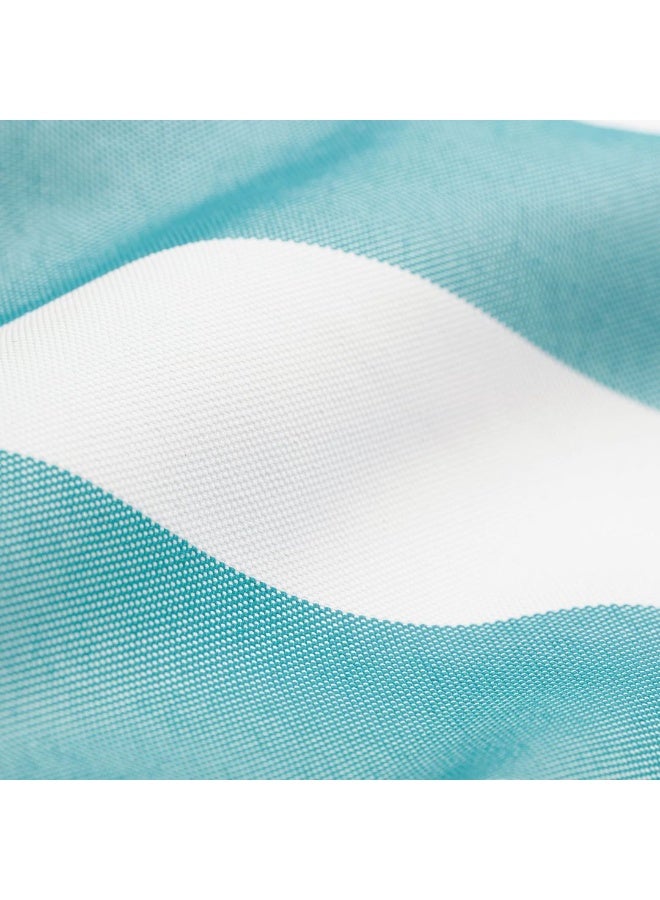 Fatboy Point Outdoor Pouf (Small) | Water and dirt-repellent | Stain-resistant | Designed for indoor and outdoor use | Special filling to guarantee extra comfort | 50×35 cm - Stripe Azur - Image 4